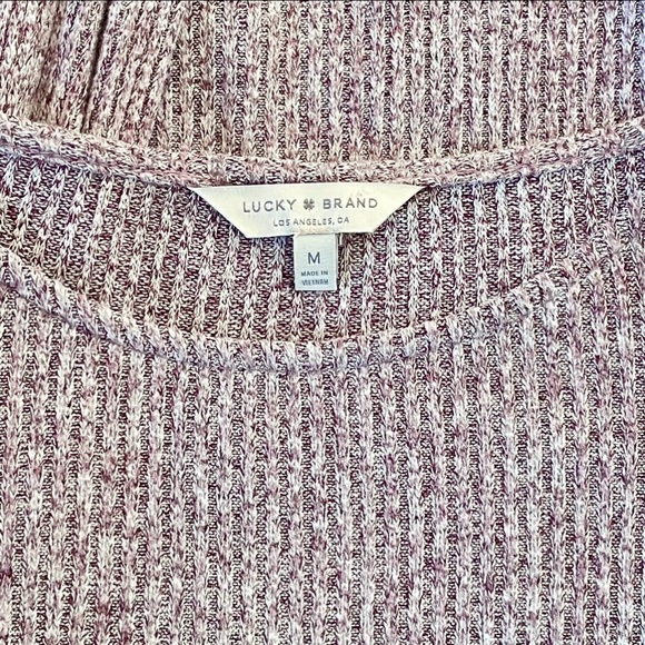 🌀 Lucky Brand Bell Sleeve Lightweight Marled Sweater - Picture 6 of 8
